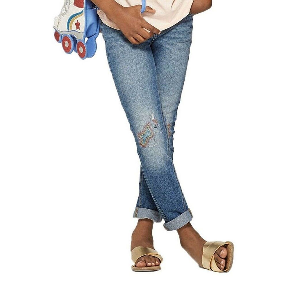 Cat & Jack Skinny Unicorn Jeans, 12 Plus - New!